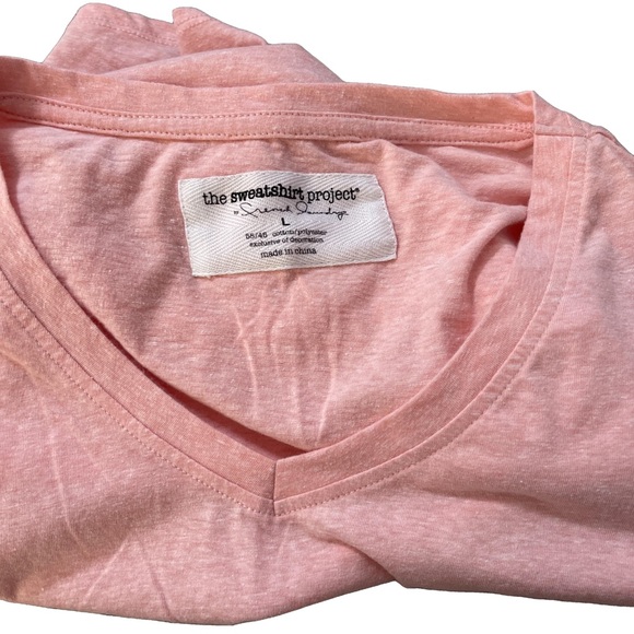 French Laundry Women's Peach Tie-Front Top large - Picture 5 of 5